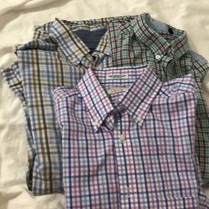 Bundle 3 plaid shirts size Med. Long sleeve.